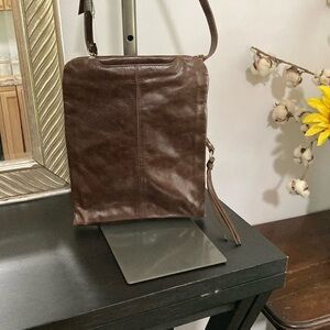 Chocolate Brown Leather Hobo Bag